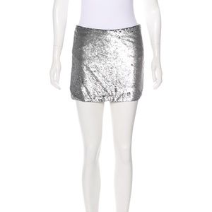 HAUTE HIPPIE Silk Embellished Skirt w/ Tags